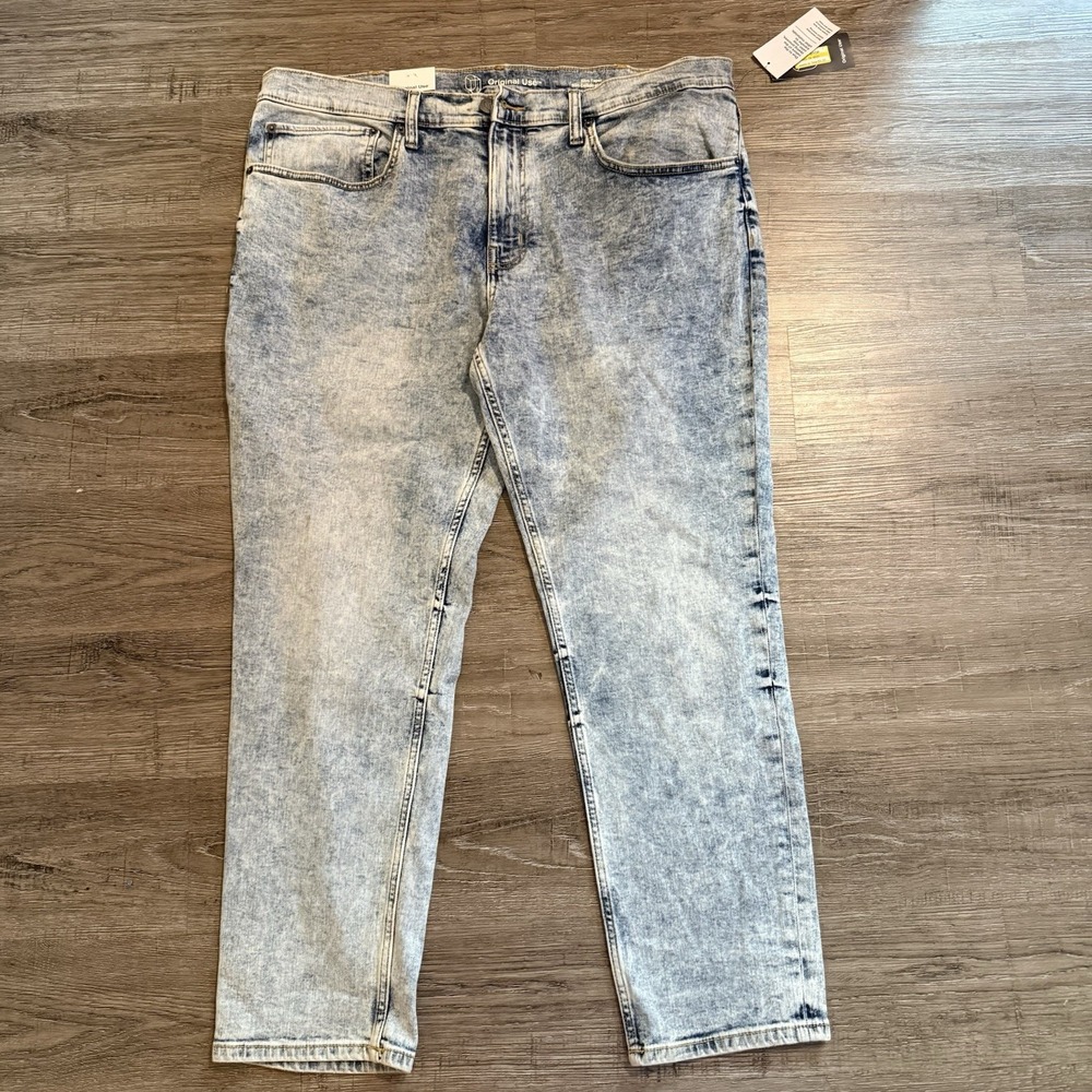 NWT Original Use Stone Wash Denim Jeans Slim Taper 40x30 Retro